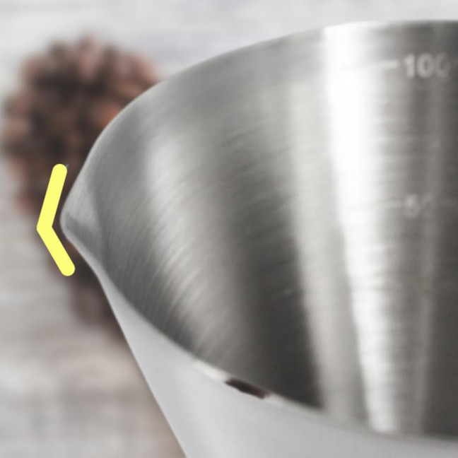 Espresso Measuring Cup Dual Scale Stainless Steel Coffee Cup with V-Shaped Spout 100ml Espresso Shots Cup with Handle Bean Weighing Tool for Barista Cocktails Espresso Measuring Cup Dual Scale Stainless Steel Coffee Cup with V-Shaped Spout 100ml Espresso Shots Cup with Handle Bean Weighing Tool for Barista Cocktails