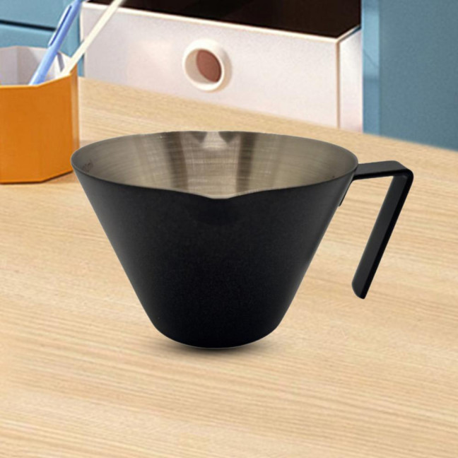 Espresso Measuring Cup Dual Scale Stainless Steel Coffee Cup with V-Shaped Spout 100ml Espresso Shots Cup with Handle Bean Weighing Tool for Barista Cocktails Espresso Measuring Cup Dual Scale Stainless Steel Coffee Cup with V-Shaped Spout 100ml Espresso Shots Cup with Handle Bean Weighing Tool for Barista Cocktails
