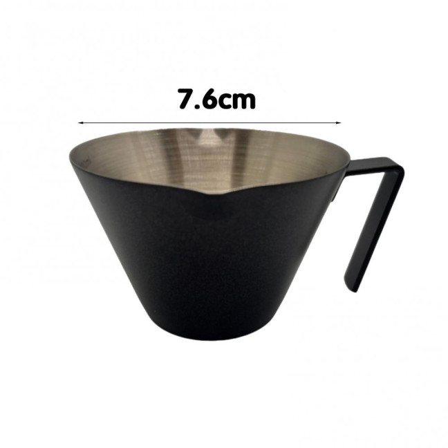 Espresso Measuring Cup Dual Scale Stainless Steel Coffee Cup with V-Shaped Spout 100ml Espresso Shots Cup with Handle Bean Weighing Tool for Barista Cocktails Espresso Measuring Cup Dual Scale Stainless Steel Coffee Cup with V-Shaped Spout 100ml Espresso Shots Cup with Handle Bean Weighing Tool for Barista Cocktails