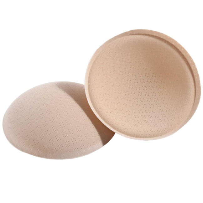 1 Pair Round Sponge Push Up Bra Pads for Women Latex Feel Invisible Insert Swimsuit Bikini Breast Enhancers Chest Cup Pads Accessories for Daily Wear Yoga Parties