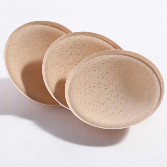 1 Pair Round Sponge Push Up Bra Pads for Women Latex Feel Invisible Insert Swimsuit Bikini Breast Enhancers Chest Cup Pads Accessories for Daily Wear Yoga Parties