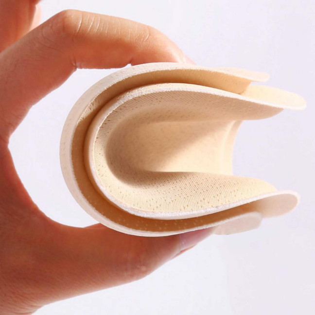1 Pair Round Sponge Push Up Bra Pads for Women Latex Feel Invisible Insert Swimsuit Bikini Breast Enhancers Chest Cup Pads Accessories for Daily Wear Yoga Parties