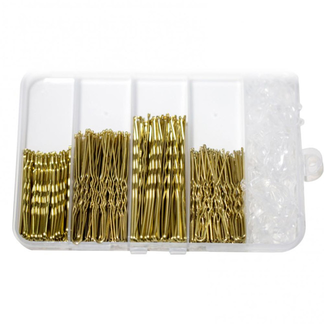 Hair Pins Kit Buns Brown U Shape Pins Hair Ties Set Easy Storage Metal Clips Hairpin Storage Box Weddings Parties Daily Wear Hair Pins Kit Buns Brown U Shape Pins Hair Ties Set Easy Storage Metal Clips Hairpin Storage Box Weddings Parties Daily Wear