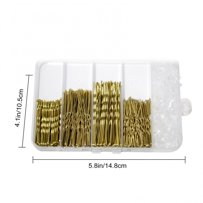 Hair Pins Kit Buns Brown U Shape Pins Hair Ties Set Easy Storage Metal Clips Hairpin Storage Box Weddings Parties Daily Wear Hair Pins Kit Buns Brown U Shape Pins Hair Ties Set Easy Storage Metal Clips Hairpin Storage Box Weddings Parties Daily Wear