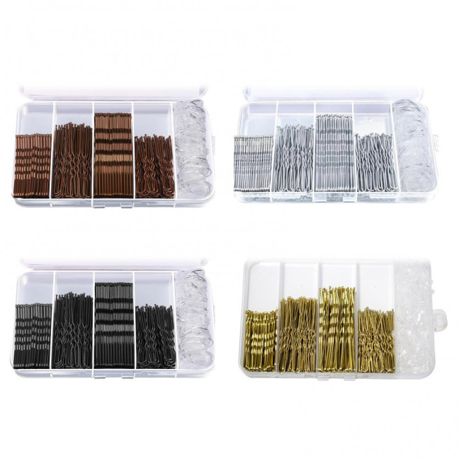 Hair Pins Kit Buns Brown U Shape Pins Hair Ties Set Easy Storage Metal Clips Hairpin Storage Box Weddings Parties Daily Wear Hair Pins Kit Buns Brown U Shape Pins Hair Ties Set Easy Storage Metal Clips Hairpin Storage Box Weddings Parties Daily Wear