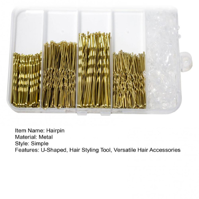 Hair Pins Kit Buns Brown U Shape Pins Hair Ties Set Easy Storage Metal Clips Hairpin Storage Box Weddings Parties Daily Wear Hair Pins Kit Buns Brown U Shape Pins Hair Ties Set Easy Storage Metal Clips Hairpin Storage Box Weddings Parties Daily Wear