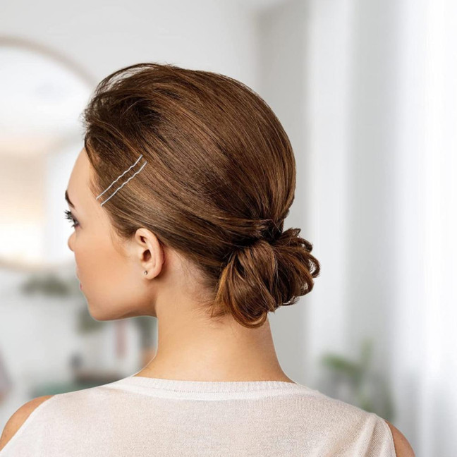 Hair Pins Kit Buns Brown U Shape Pins Hair Ties Set Easy Storage Metal Clips Hairpin Storage Box Weddings Parties Daily Wear Hair Pins Kit Buns Brown U Shape Pins Hair Ties Set Easy Storage Metal Clips Hairpin Storage Box Weddings Parties Daily Wear