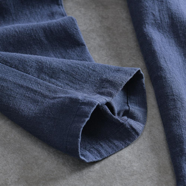 Men Pants with Side Pockets Drawstring Elastic Waist Straight Loose Pure Color Daily Sport Trousers for Vacation Travel Work School