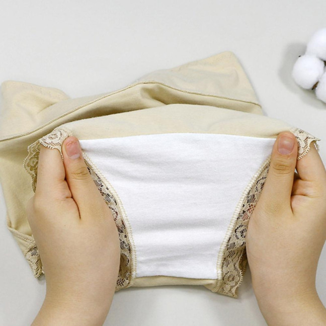 Lady Underpants High Waist Plus Slze Lace Trim Butt-covered Tummy Control Solid Color Elastic Cotton Panties Seamless Comfort Daily Sport Briefs Lady Underpants High Waist Plus Slze Lace Trim Butt-covered Tummy Control Solid Color Elastic Cotton Panties Seamless Comfort Daily Sport Briefs