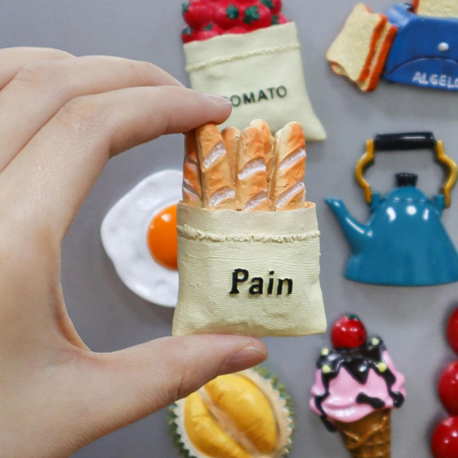 3D Simulated Food Fridge Magnet Cartoon Fried Egg Durian Ice Cream Cone Tomato Bread Maker Coffee Mug Refrigerator Magnet Home Office Kitchen Decoration 3D Simulated Food Fridge Magnet Cartoon Fried Egg Durian Ice Cream Cone Tomato Bread Maker Coffee Mug Refrigerator Magnet Home Office Kitchen Decoration