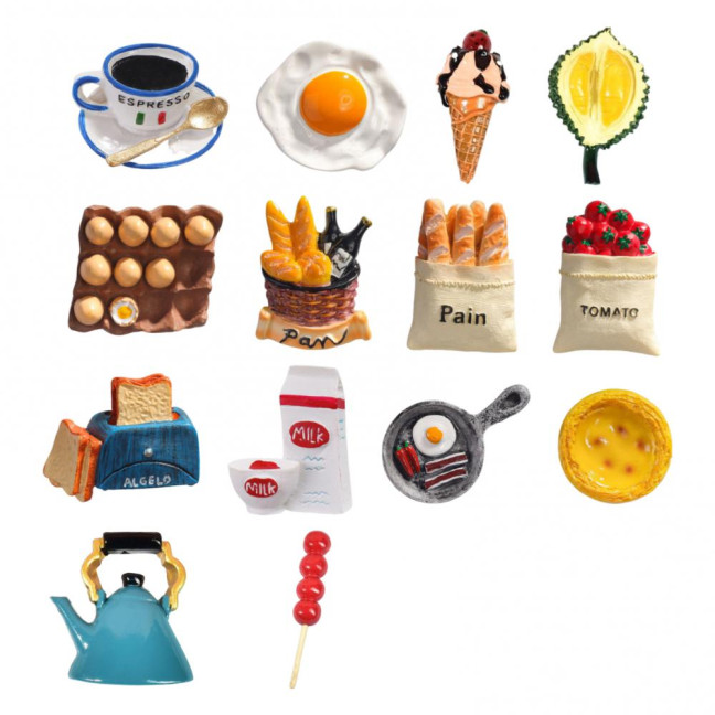 3D Simulated Food Fridge Magnet Cartoon Fried Egg Durian Ice Cream Cone Tomato Bread Maker Coffee Mug Refrigerator Magnet Home Office Kitchen Decoration 3D Simulated Food Fridge Magnet Cartoon Fried Egg Durian Ice Cream Cone Tomato Bread Maker Coffee Mug Refrigerator Magnet Home Office Kitchen Decoration