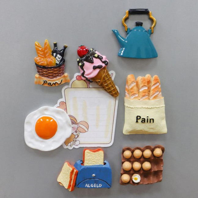 3D Simulated Food Fridge Magnet Cartoon Fried Egg Durian Ice Cream Cone Tomato Bread Maker Coffee Mug Refrigerator Magnet Home Office Kitchen Decoration 3D Simulated Food Fridge Magnet Cartoon Fried Egg Durian Ice Cream Cone Tomato Bread Maker Coffee Mug Refrigerator Magnet Home Office Kitchen Decoration