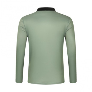 Men Spring Fall Shirt Buttoned Turn-down Collar Contrast Color Striped Prinitng Long Sleeves Pullover Mid Length Casual Business Top 