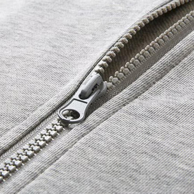 Spring Auutmn Men Coat Hooded Drawstring Zipper Closure Solid Color Elastic Cuffs Loose Sport Coat Thick Plush Outerwear for Various Occasions