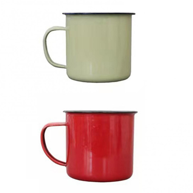 Ceramic Coffee Mug Handmade Tea Cup with Handle Retro Solid Color Water Cup Large Capacity Tumbler Travel Cups for Outdoor Activities