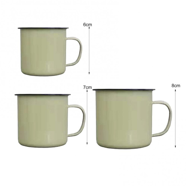 Ceramic Coffee Mug Handmade Tea Cup with Handle Retro Solid Color Water Cup Large Capacity Tumbler Travel Cups for Outdoor Activities