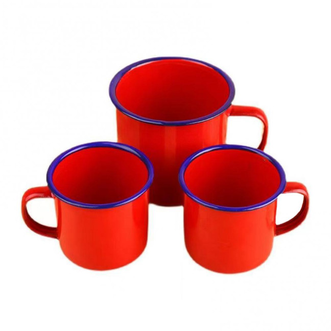 Ceramic Coffee Mug Handmade Tea Cup with Handle Retro Solid Color Water Cup Large Capacity Tumbler Travel Cups for Outdoor Activities