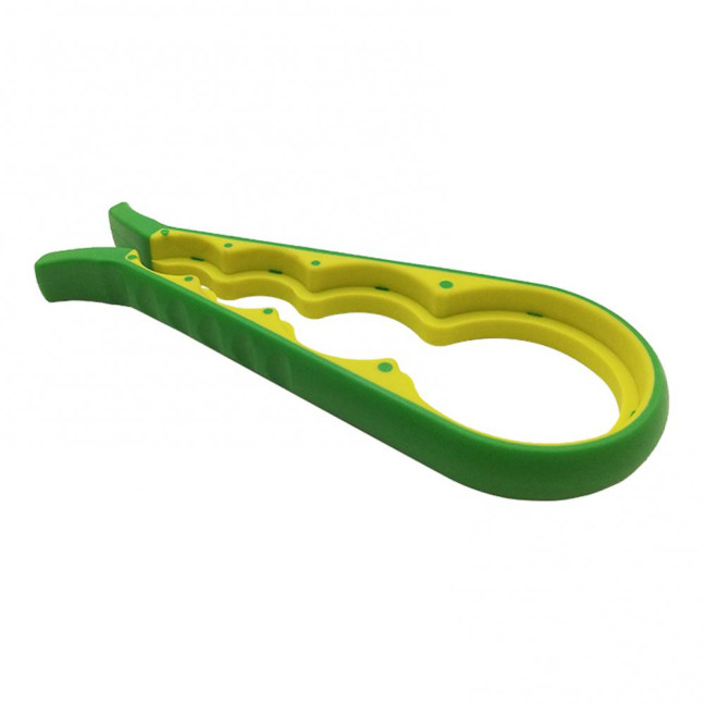 Arthritis Clamp Bottle Opener 4-in-1 Non-Slip Rubber Grip Can Opener Jar Lid Remover Tool for Weak Hands Seniors Kitchen Gadget for All Ages