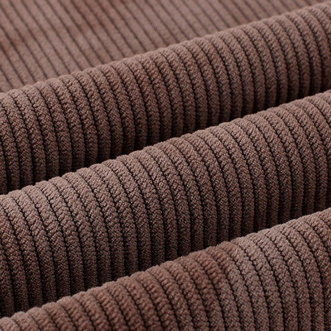 Men Corduroy Vest Coat V-neck Sleeveless Single Breasted Buttons Waistcoat with Pockets Solid Color Vest Jacket