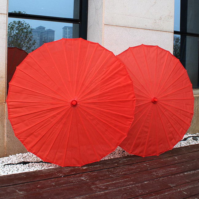 20/30/40/60/85CM Colorful Paper Umbrella Chinese Style DIY Crafts Decorative Oil-paper Painting Umbrella Bamboo Handle Oriental Parasol Party Favors 