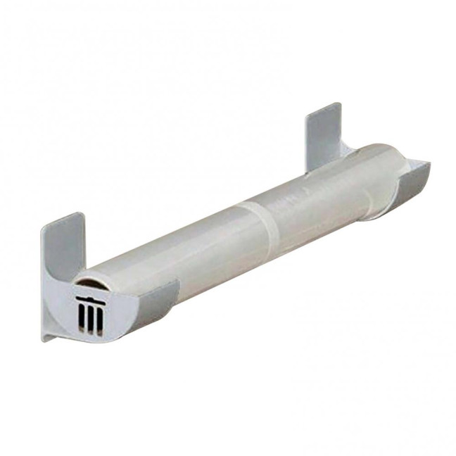 1 Pair Kitchen Storage Rack Organizer Drill-Free Installation Wall-Mounted Multi-Purpose Shelf Plastic Wrap Trash Bags Organizer