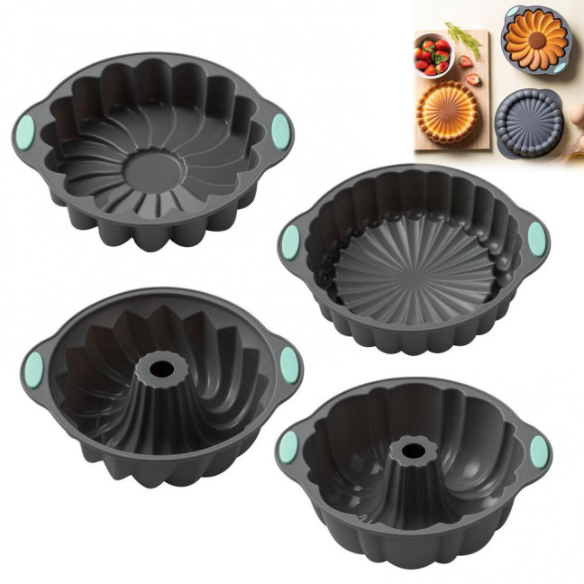 Silicone Cake Mold Nonstick Round Charlotte Cake Pan for Cheese Cake Chocolate BPA-Free Easy Release Fondant Molds Gift for Bakers Silicone Cake Mold Nonstick Round Charlotte Cake Pan for Cheese Cake Chocolate BPA-Free Easy Release Fondant Molds Gift for Bakers