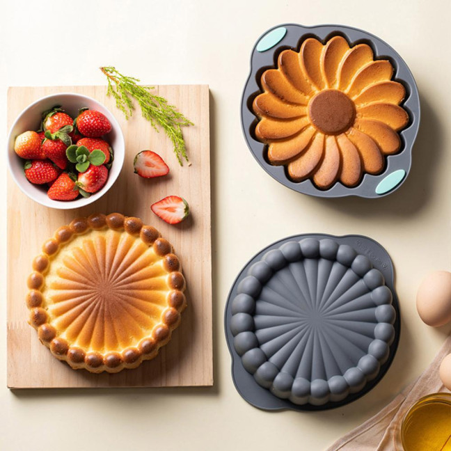 Silicone Cake Mold Nonstick Round Charlotte Cake Pan for Cheese Cake Chocolate BPA-Free Easy Release Fondant Molds Gift for Bakers Silicone Cake Mold Nonstick Round Charlotte Cake Pan for Cheese Cake Chocolate BPA-Free Easy Release Fondant Molds Gift for Bakers