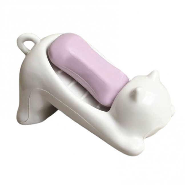 1/2Pcs Bathroom Soap Holder Non-Slip Design Fast Drainage Adorable Cat Soap Dish Easy Cleaning Soap Saver 1/2Pcs Bathroom Soap Holder Non-Slip Design Fast Drainage Adorable Cat Soap Dish Easy Cleaning Soap Saver