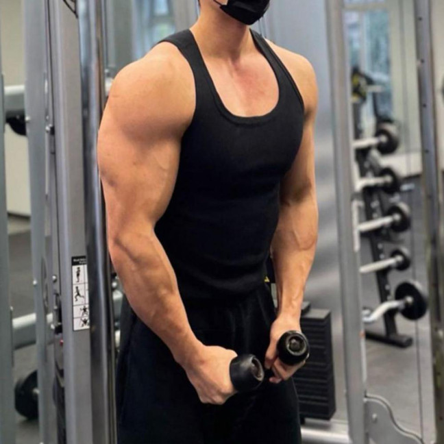 Women Vest Round Neck Sleeveless Wide Shoulder Straps Tank Tops Solid Color Slim Fit Ribbed Breathable Vest