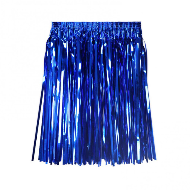 Hawaii Skirt Elastic Mid-rise Adults Kids Mini Skirt Rain Fringe Tassels Adjustable Curtain Bright Colors Beach Dance Skirt