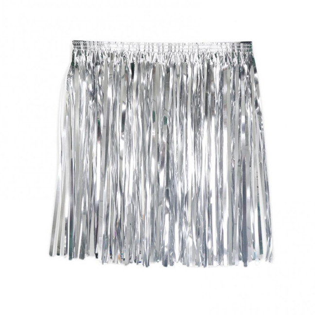 Hawaii Skirt Elastic Mid-rise Adults Kids Mini Skirt Rain Fringe Tassels Adjustable Curtain Bright Colors Beach Dance Skirt