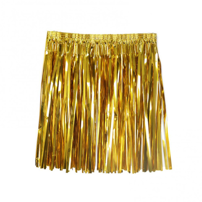 Hawaii Skirt Elastic Mid-rise Adults Kids Mini Skirt Rain Fringe Tassels Adjustable Curtain Bright Colors Beach Dance Skirt