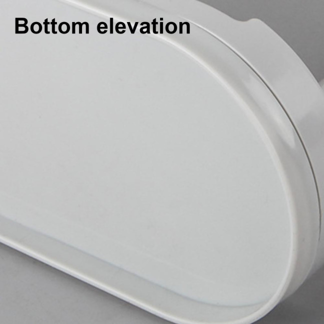 Plastic Storage Rack with Removable Base Smooth Edges 2 Poles Water Outlet Versatile Kitchen Organizer