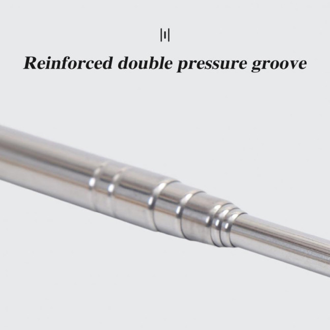 1.2/1.6M Telescopic Tour Guide Flag Pole with Non-slip Handle Heavy Duty Stainless Steel Extendable Teacher Pointer Banner Handheld Flag Pole 