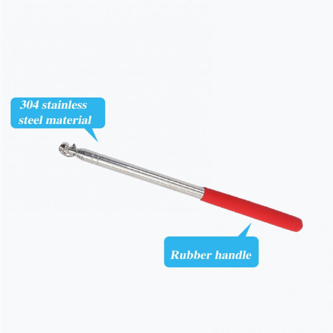 1.2/1.6M Telescopic Tour Guide Flag Pole with Non-slip Handle Heavy Duty Stainless Steel Extendable Teacher Pointer Banner Handheld Flag Pole 