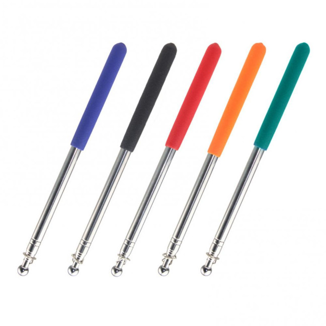 1.2/1.6M Telescopic Tour Guide Flag Pole with Non-slip Handle Heavy Duty Stainless Steel Extendable Teacher Pointer Banner Handheld Flag Pole 