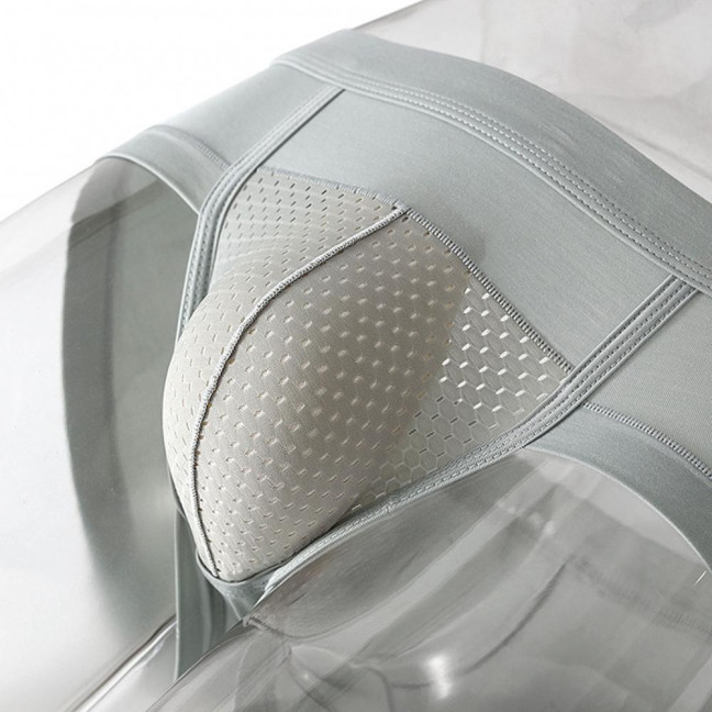 Men Briefs Modal Fabric High Elasticity Breathable Underwear U-Convex Mid-Waist Design Panties Daily Wear