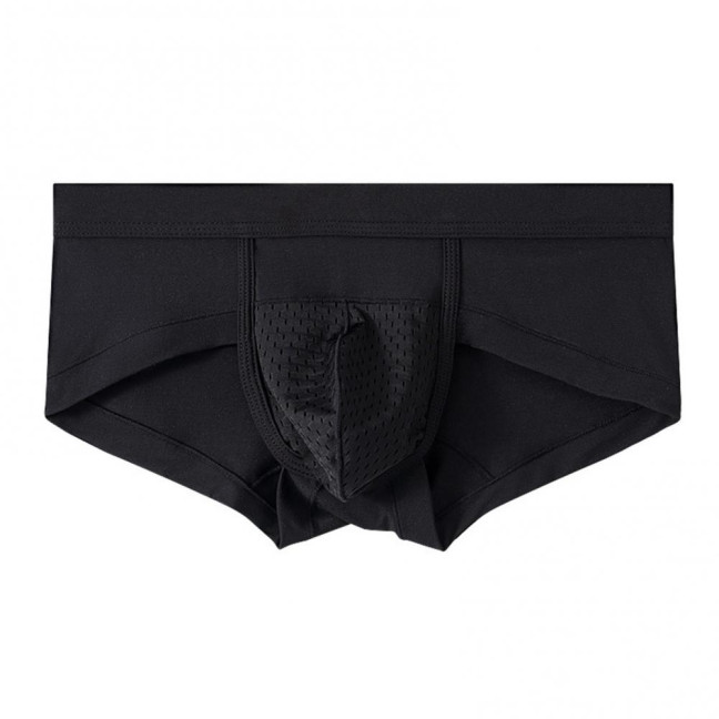 Men Briefs Modal Fabric High Elasticity Breathable Underwear U-Convex Mid-Waist Design Panties Daily Wear