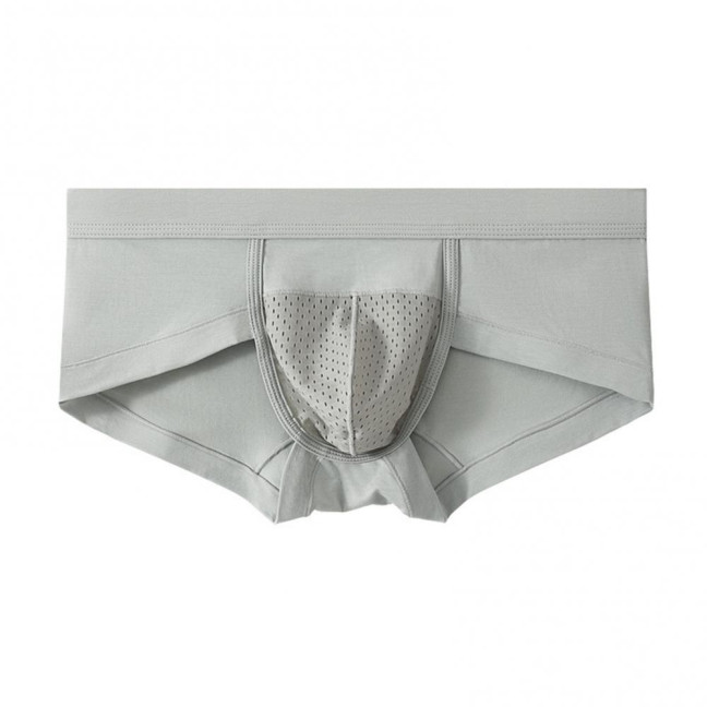 Men Briefs Modal Fabric High Elasticity Breathable Underwear U-Convex Mid-Waist Design Panties Daily Wear