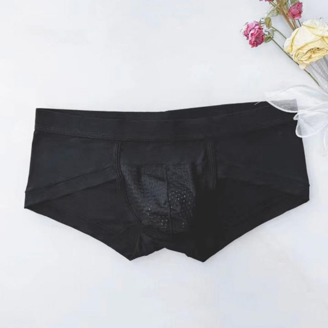 Men Briefs Modal Fabric High Elasticity Breathable Underwear U-Convex Mid-Waist Design Panties Daily Wear