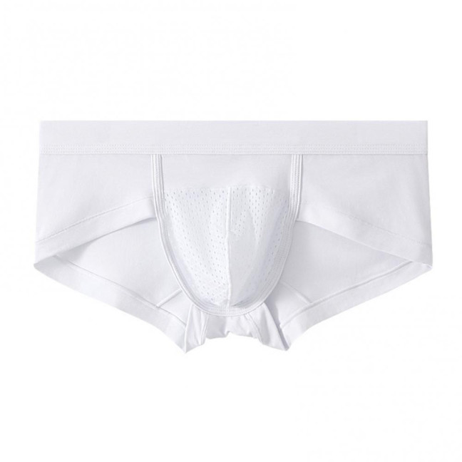 Men Briefs Modal Fabric High Elasticity Breathable Underwear U-Convex Mid-Waist Design Panties Daily Wear