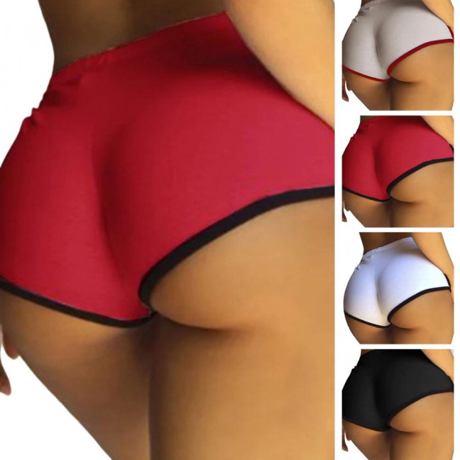 Women's Sexy Booty Shorts Sports Yoga Dolphin Shorts Elastic Running Workout Hot Pants Casual Mini Gym Sportswear for Summer 
