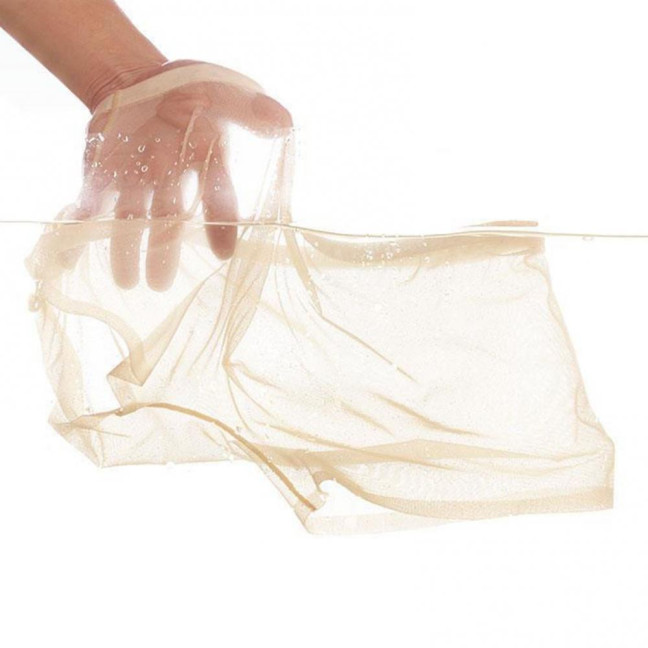 Men Boxer Underwear Summer Ultra Thin Perspective Mesh Yarn Shorts Briefs Mid-rise U-Convex Sexy Panties