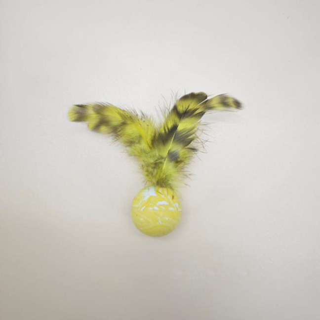 5 Pcs Cat Feather Ball Toy Interactive Mini Bouncy Balls with Feather Cat Exercise Ball Teeth Cleaning Toy for Indoor Cats 5 Pcs Cat Feather Ball Toy Interactive Mini Bouncy Balls with Feather Cat Exercise Ball Teeth Cleaning Toy for Indoor Cats