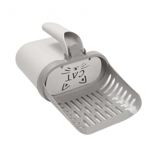 Cat Litter Scooper with Holder Cat Litter Shovel with Integrated Detachable Waste Container Larrge Portable Cat Poop Scooper Cat Litter Scooper with Holder Cat Litter Shovel with Integrated Detachable Waste Container Larrge Portable Cat Poop Scooper