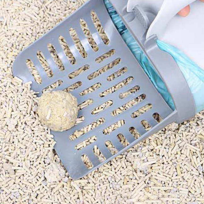 Cat Litter Scooper with Holder Cat Litter Shovel with Integrated Detachable Waste Container Larrge Portable Cat Poop Scooper Cat Litter Scooper with Holder Cat Litter Shovel with Integrated Detachable Waste Container Larrge Portable Cat Poop Scooper