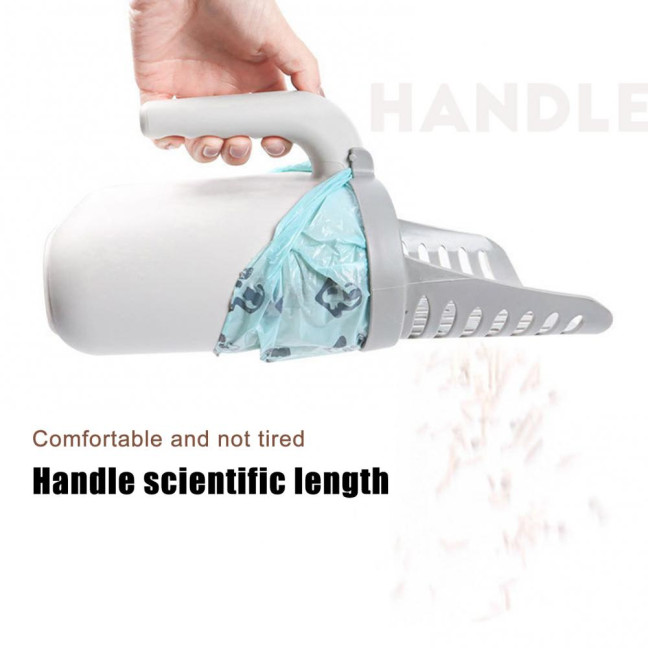 Cat Litter Scooper with Holder Cat Litter Shovel with Integrated Detachable Waste Container Larrge Portable Cat Poop Scooper Cat Litter Scooper with Holder Cat Litter Shovel with Integrated Detachable Waste Container Larrge Portable Cat Poop Scooper