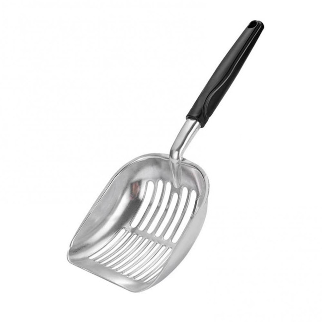 Cat Litter Scoop Metal Cat Litter Scooper Long Handle Alloy Pet Poop Sifting Shovel Cat Pooper Sifter Cleaning Supplies