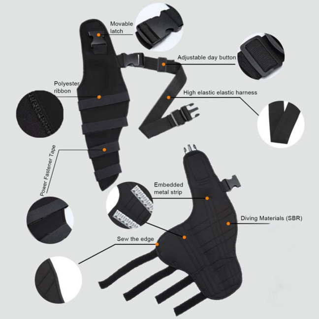 Dog Knee Brace for Torn ACL Hind Leg Adjustable Dual Back Leg Support for Luxating Patella Ligament Injuries Osteoarthritis Dog Knee Brace for Torn ACL Hind Leg Adjustable Dual Back Leg Support for Luxating Patella Ligament Injuries Osteoarthritis