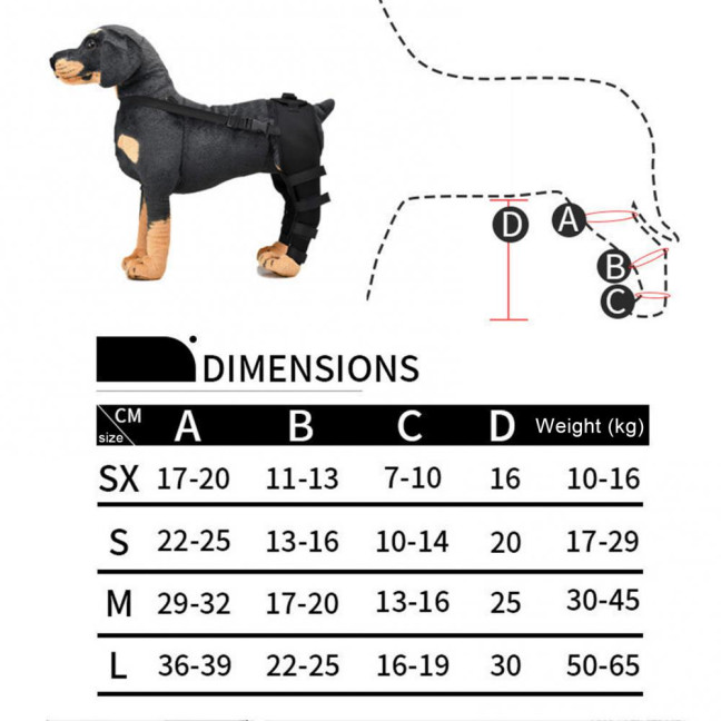 Dog Knee Brace for Torn ACL Hind Leg Adjustable Dual Back Leg Support for Luxating Patella Ligament Injuries Osteoarthritis Dog Knee Brace for Torn ACL Hind Leg Adjustable Dual Back Leg Support for Luxating Patella Ligament Injuries Osteoarthritis